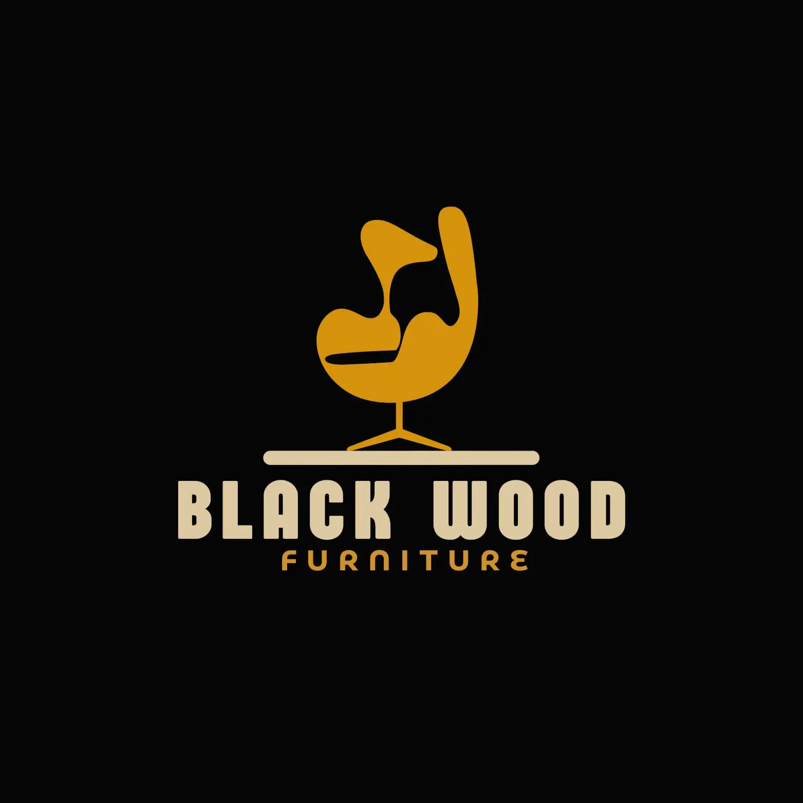 black wood